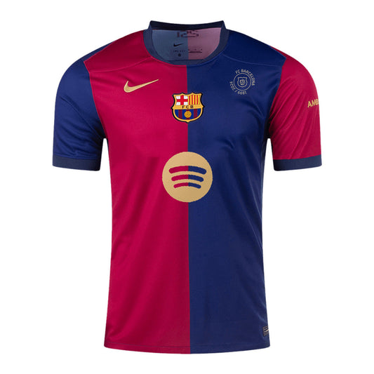 [Super kakovost] moška majica za domači nogomet Barcelona 125th Anniversary 2024/25 – logotip Spotify brez besedila