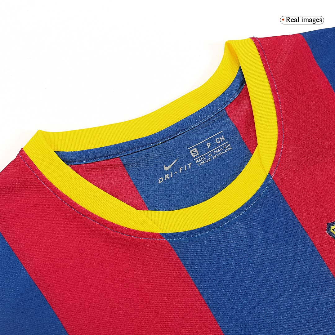 Retro nogometni dres Barcelona Home 2010/11 - rdeč in moder