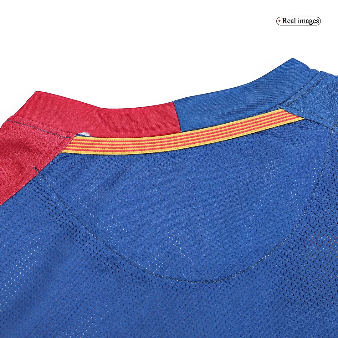 Retro 2008/09 Barcelona Home Nogometna majica z dolgimi rokavi - UCL Final