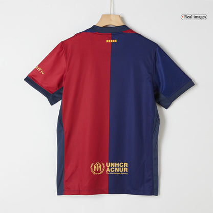 [Super kakovost] moška nogometna majica Barcelona Home 2024/25 – logotip Spotify brez besedila