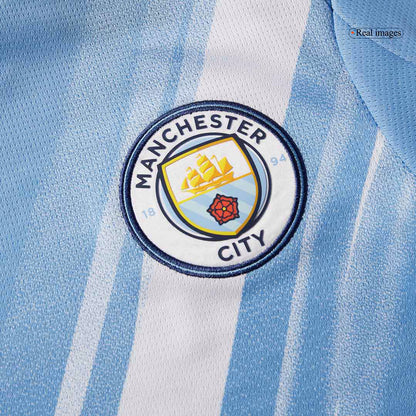 Domači nogometni dres Manchester Cityja (dres + kratke hlače) 2025/26 moder