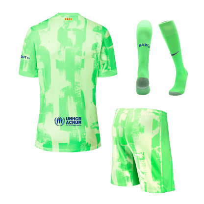 Barcelona 3rd Gostujoči komplet (majica, kratke hlače in nogavice) 2024/25 (logotip Spotify brez besedila)