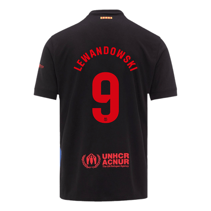Barcelona LEWANDOWSKI #9 moška gostujoča nogometna majica 2024/25 – logotip Spotify brez besedila