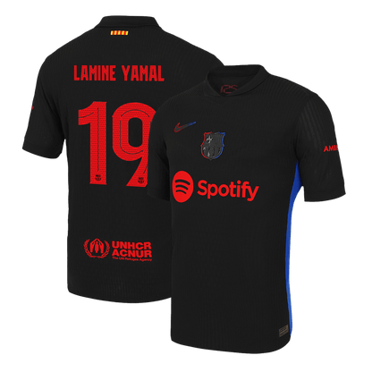 Verodostojna majica LAMINE YAMAL #19 Barcelona gostujoča nogometna majica 2024/25- UCL