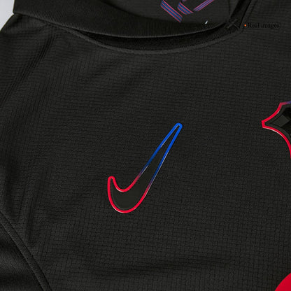 Barcelona 2024/25 gostujoča majica (majica in kratke hlače), črna