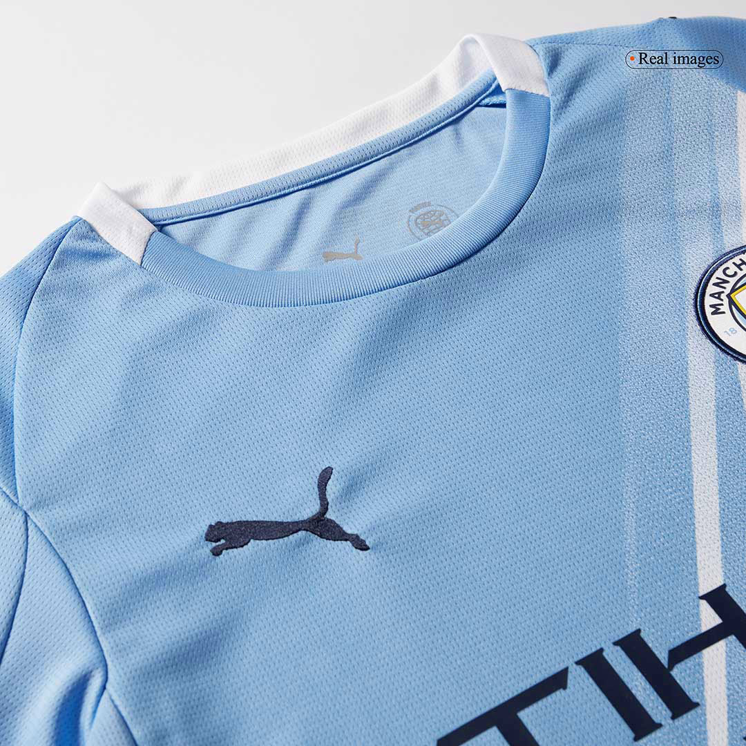 Domači nogometni dres Manchester Cityja (dres + kratke hlače) 2025/26 moder