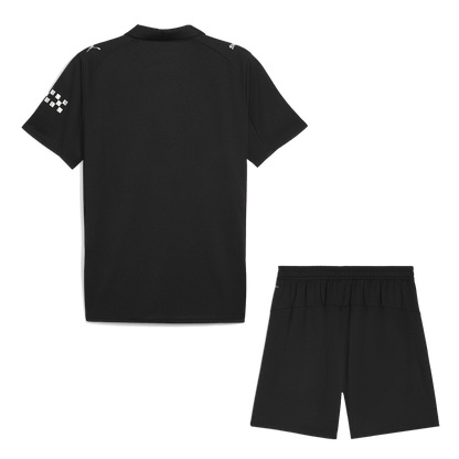 Nogometni dres Manchester Cityja za goste (dres + kratke hlače) 2025/26 črne barve