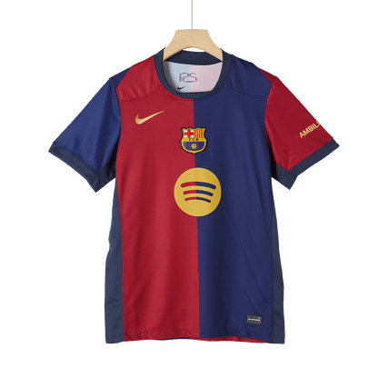 [Super kakovost] moška nogometna majica Barcelona Home 2024/25 – logotip Spotify brez besedila