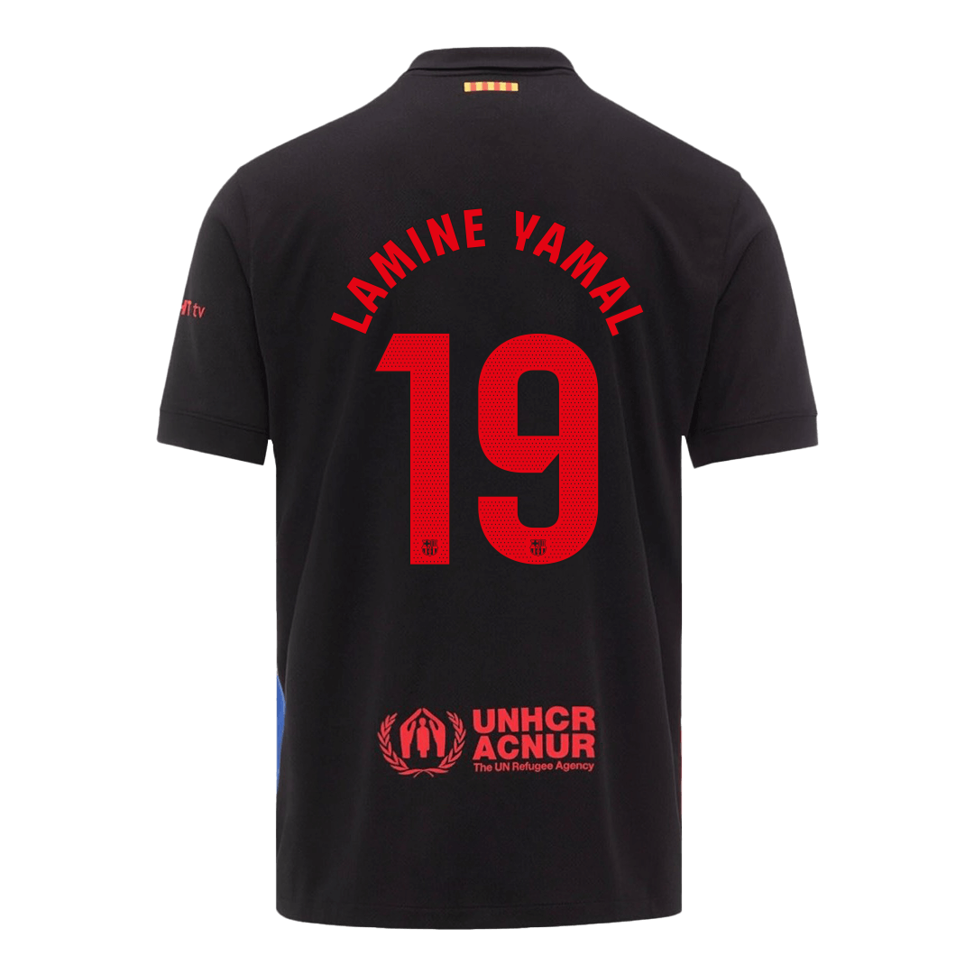 Barcelona LAMINE YAMAL #19 moška gostujoča nogometna majica 2024/25 – logotip Spotify brez besedila