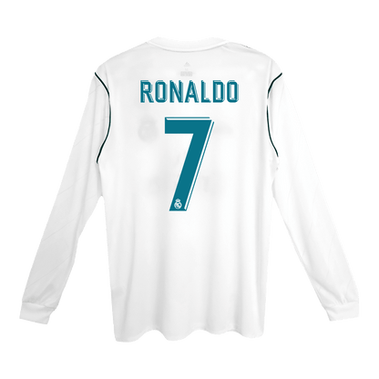 Real Madrid Nogometni dres Domači 2017/18 Dolgi rokavi