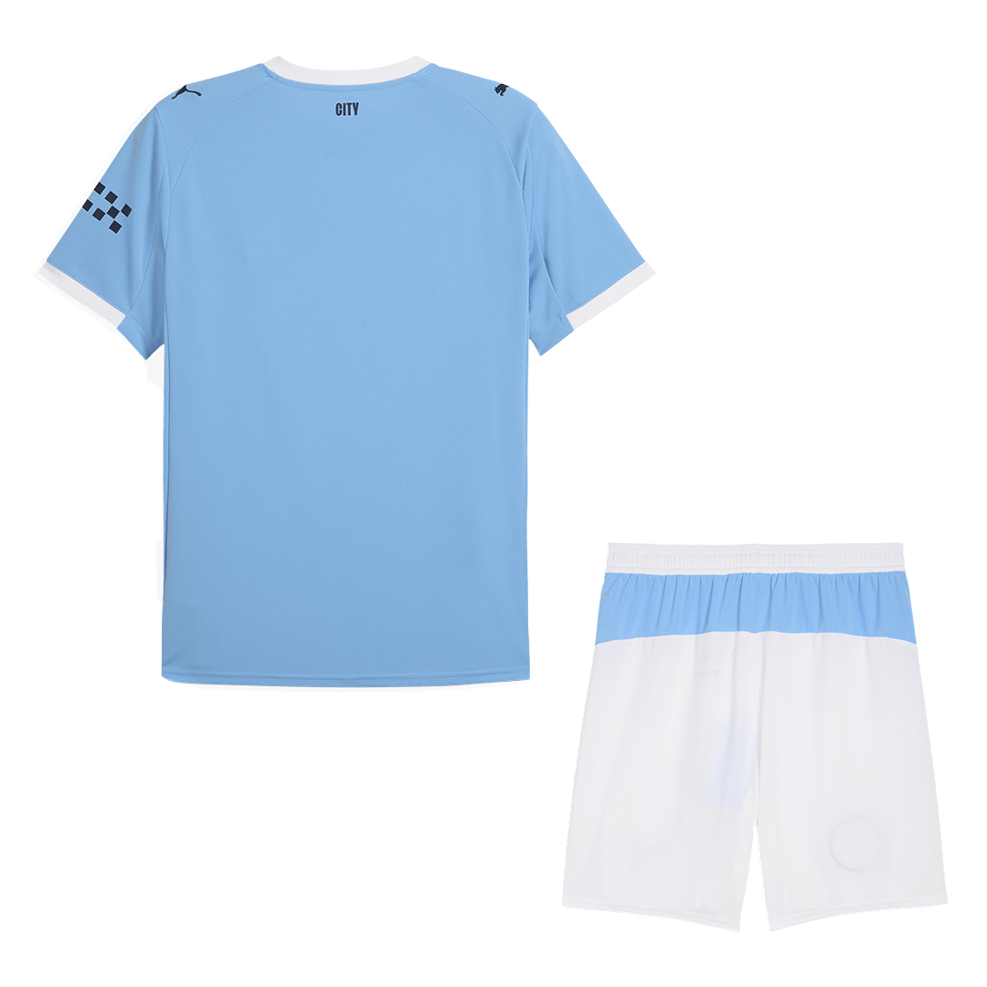 Domači nogometni dres Manchester Cityja (dres + kratke hlače) 2025/26 moder
