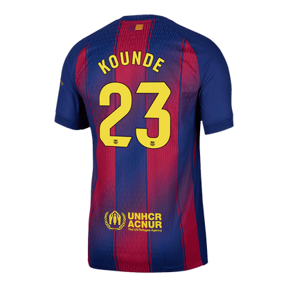 Barcelona Nogometni dres Domači 2025/26 Authentic KOUNDE #23