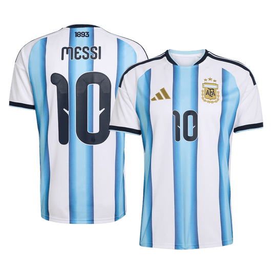 Messi 10 Argentina Domači Nogometni Dres SP 2026 Modro-Bel