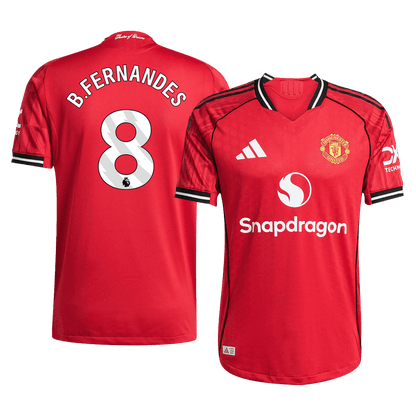 Manchester United Nogometni dres Domači 2025/26 Authentic B.FERNANDES #8