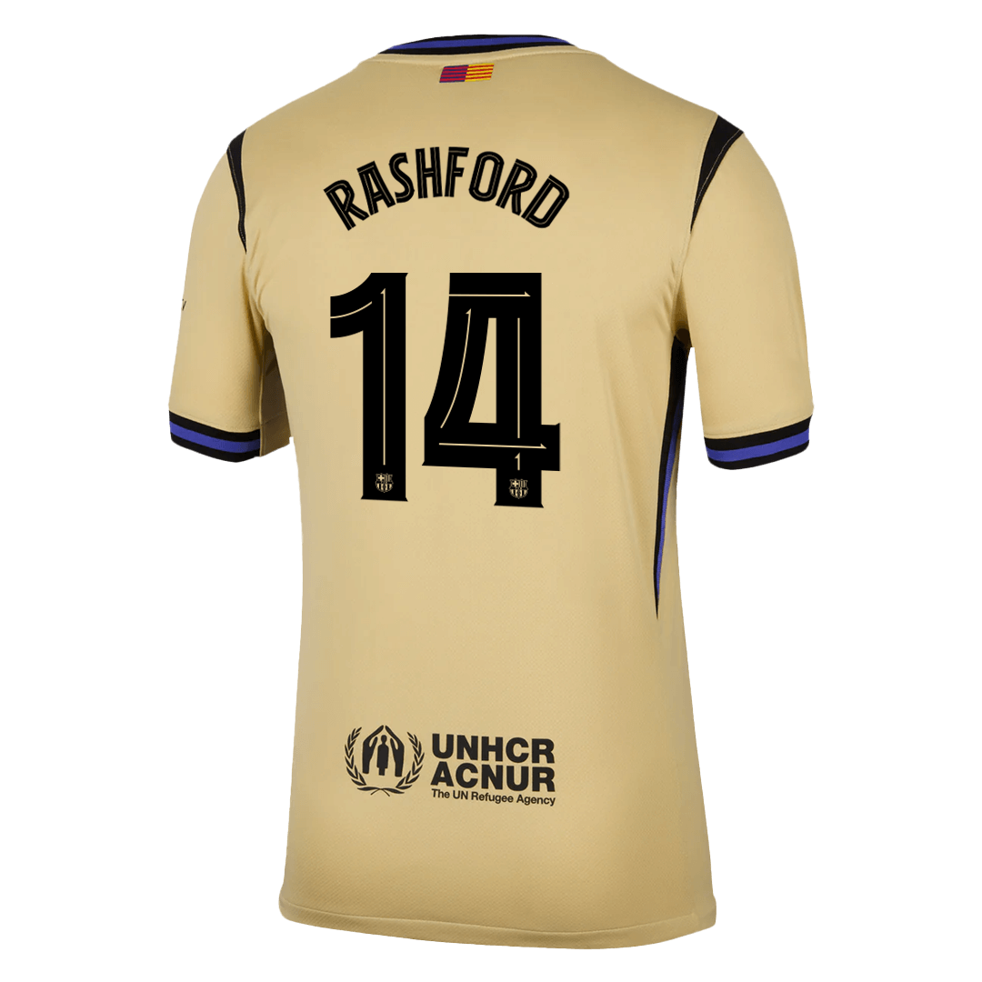 RASHFORD #14 Barcelona gostujoča nogometna majica 2025/26 rumena - UCL