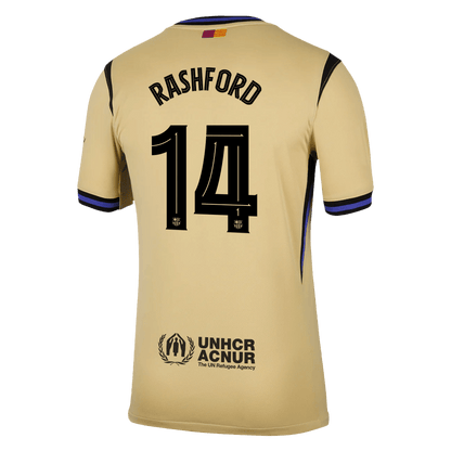 RASHFORD #14 Barcelona gostujoča nogometna majica 2025/26 rumena - UCL