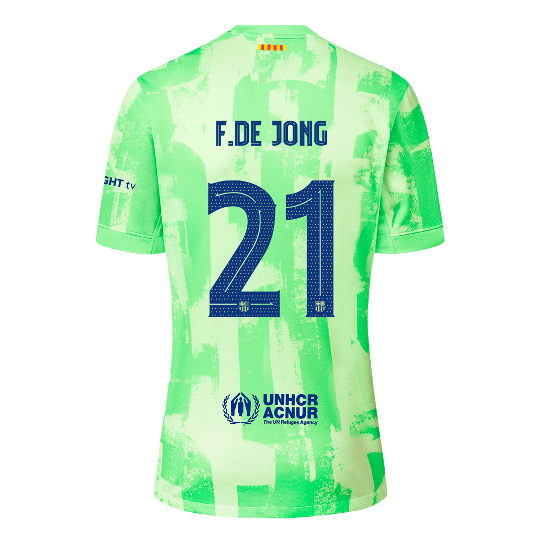 [Super kakovost] Barcelona F.DE JONG #21 Third Away moški nogometni dres 2024/25 UCL