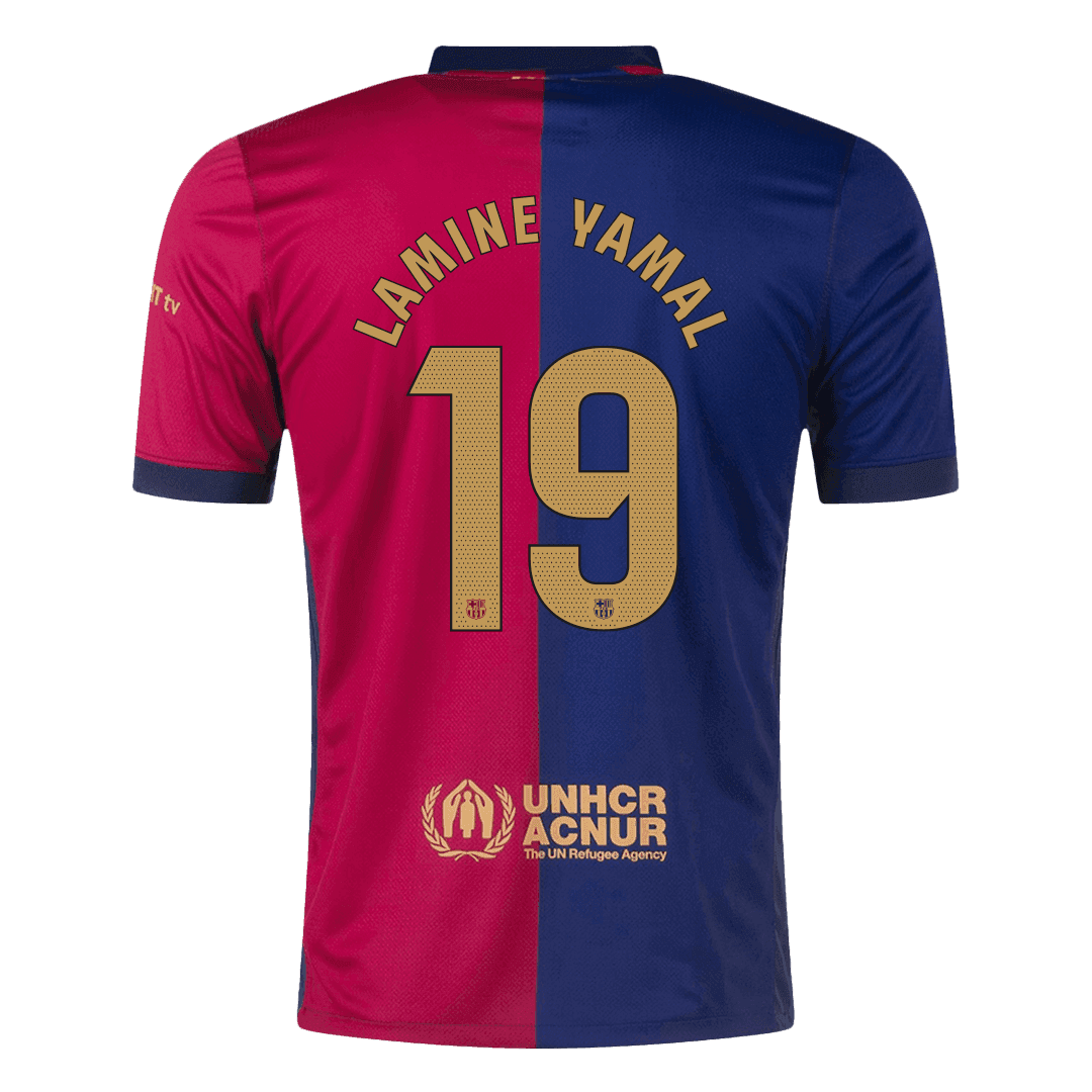 [Super kakovost] Barcelona LAMINE YAMAL #19 domači moški nogometni dres 2024/25