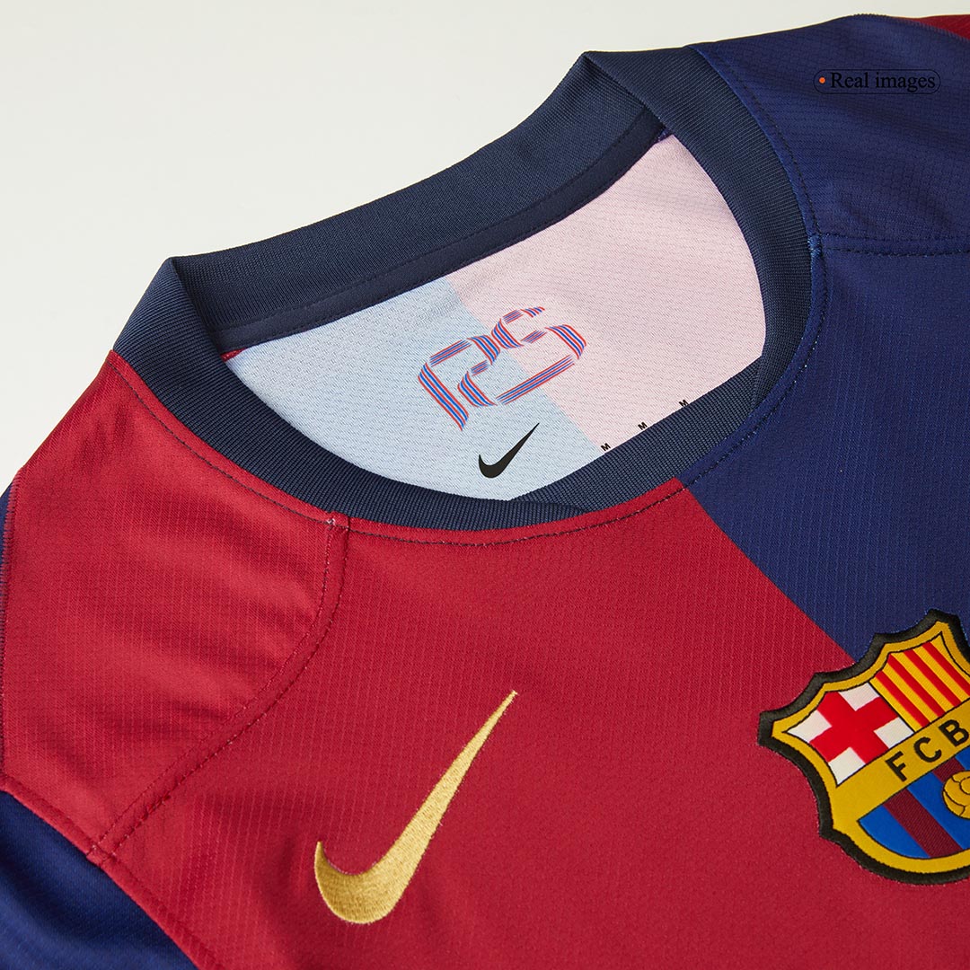 [Super kakovost] moška nogometna majica Barcelona Home 2024/25 – logotip Spotify brez besedila