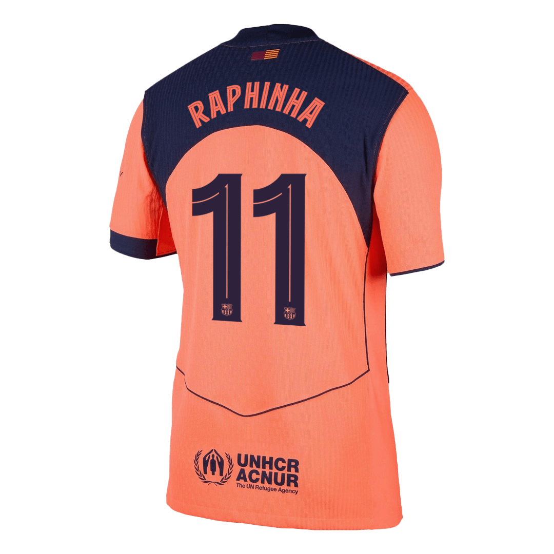 Barcelona Nogometni dres Tretji 2025/26 Authentic RAPHINHA #11