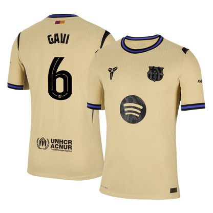 Autentična majica GAVI #6 Barcelona v gosteh 2025/26 - UCL