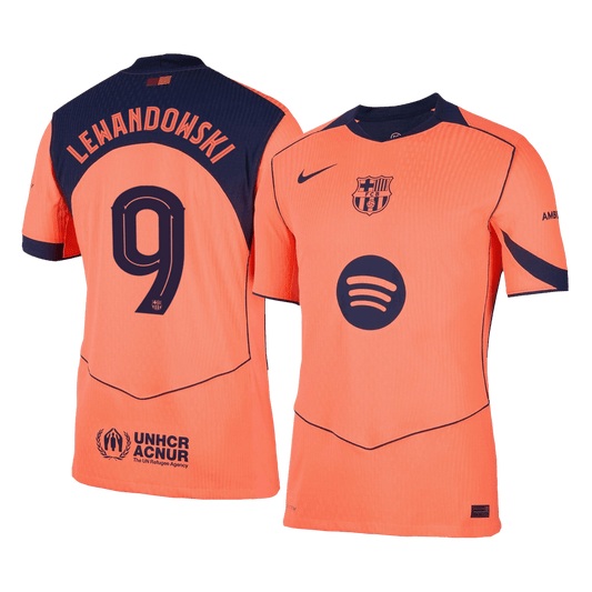Barcelona Nogometni dres Tretji 2025/26 Authentic LEWANDOWSKI #9