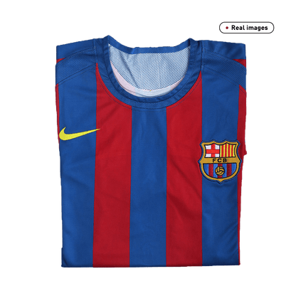 Retro nogometna majica Barcelona Home 2005/06 - rdeča in modra