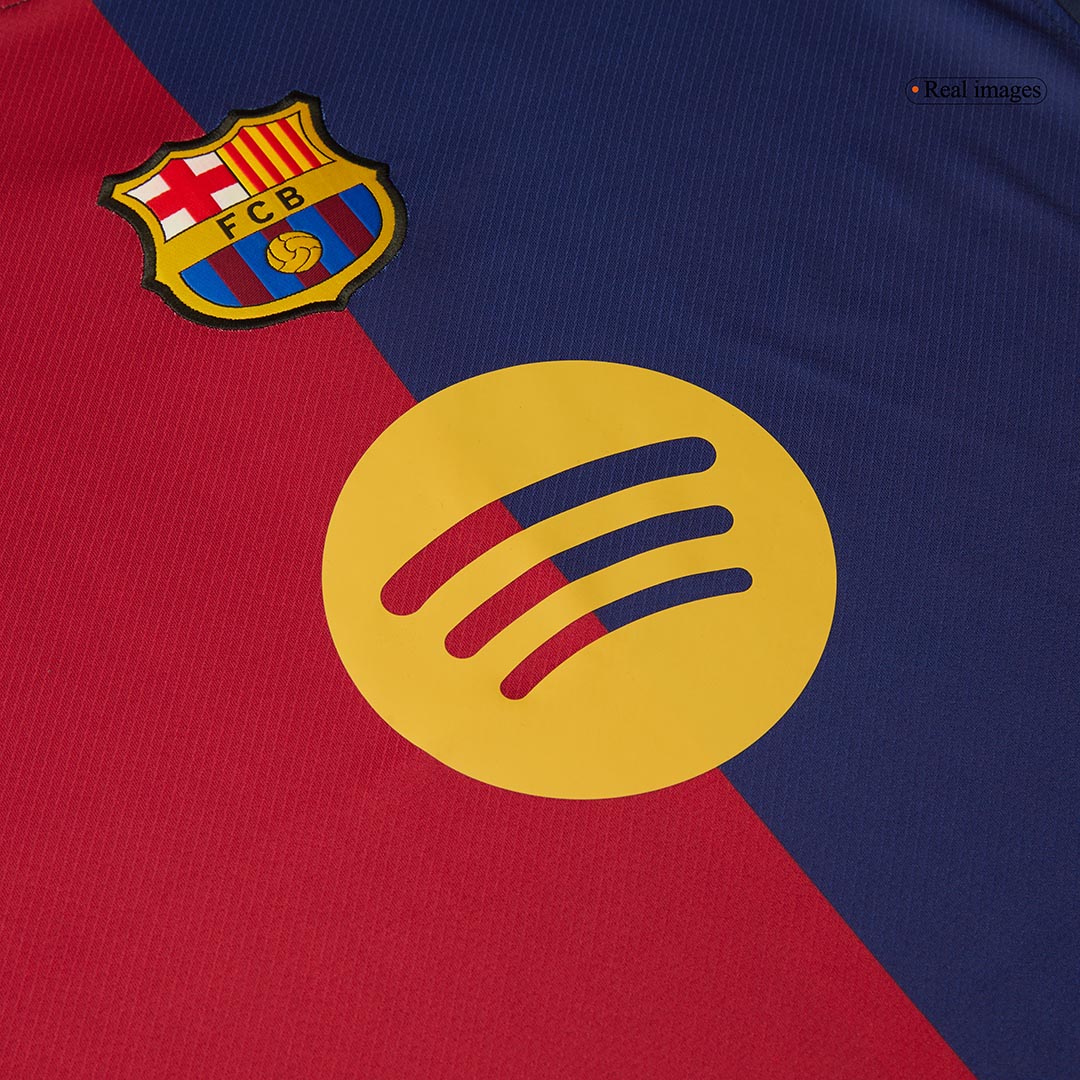 [Super kakovost] moška nogometna majica Barcelona Home 2024/25 – logotip Spotify brez besedila