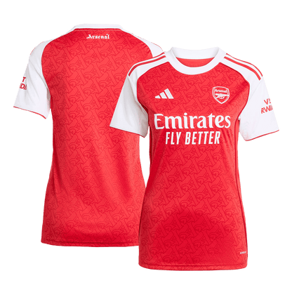 Ženski domači nogometni dres Arsenala 2025/26 rdeč