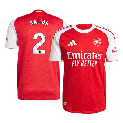 Arsenal Nogometni dres Domači 2025/26 Authentic SALIBA #2