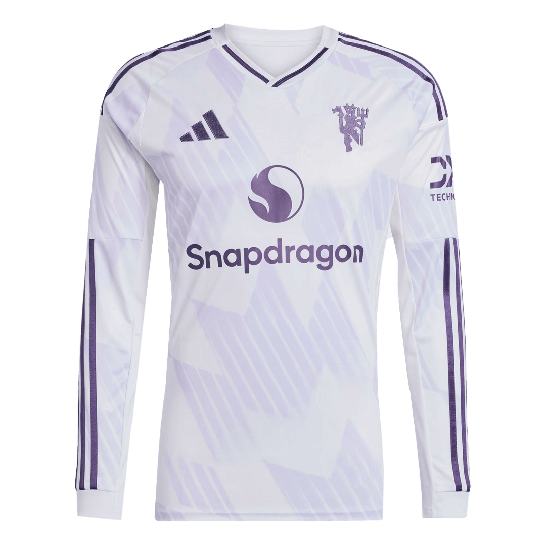 Manchester United Nogometni dres Gostujoči 2025/26 Dolgi rokavi