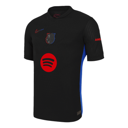 RAPHINHA #11 Authentic Barcelona Away 2024/25 Black - UCL (logotip Spotify brez besedila)