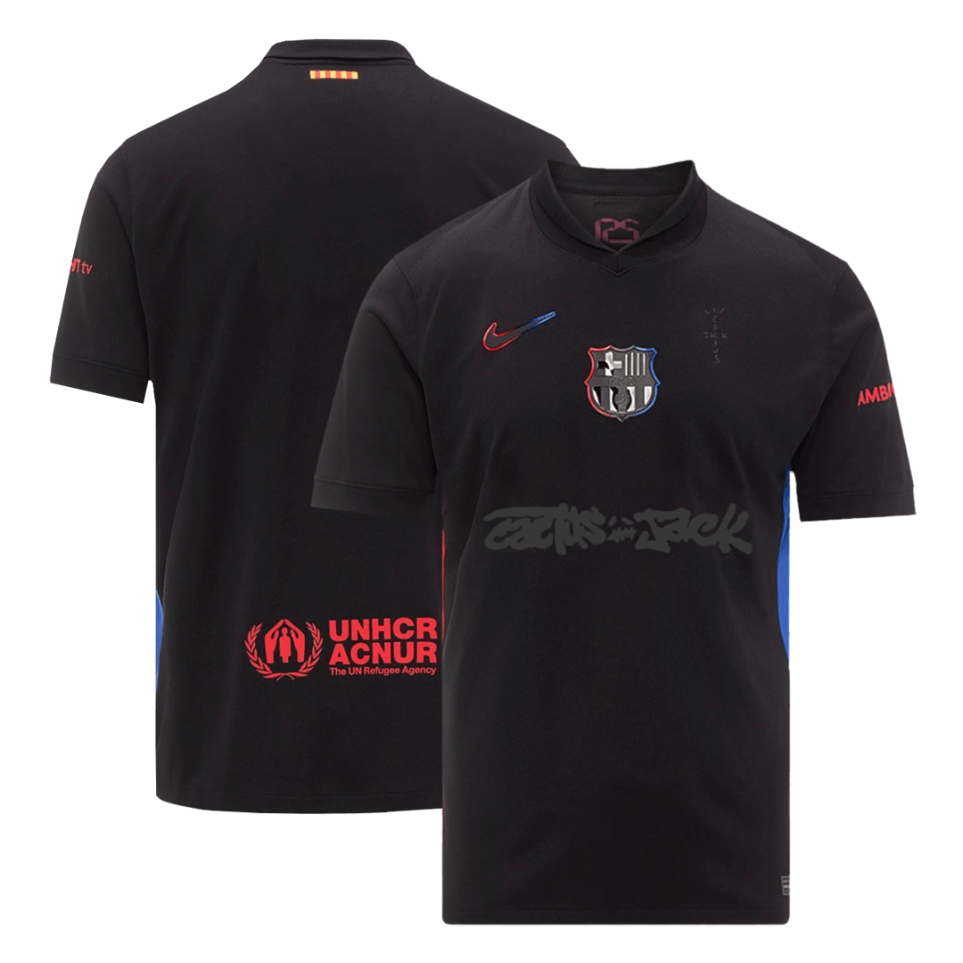 Črna gostujoča majica Barcelona X Travis Scott 2024/25