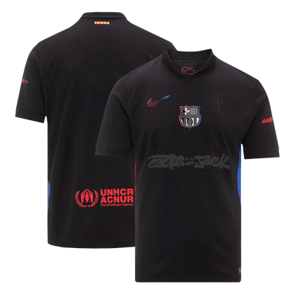 Črna gostujoča majica Barcelona X Travis Scott 2024/25