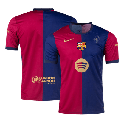 [Super kakovost] moška majica za domači nogomet Barcelona 125th Anniversary 2024/25 – logotip Spotify brez besedila