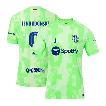 Avtentični nogometni dres LEWANDOWSKI #9 Barcelona Third Away 2024/25 - UCL