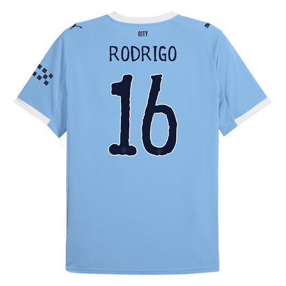 RODRIGO #16 Manchester City domači nogometni dres 2025/26 moder - svetovno klubsko prvenstvo