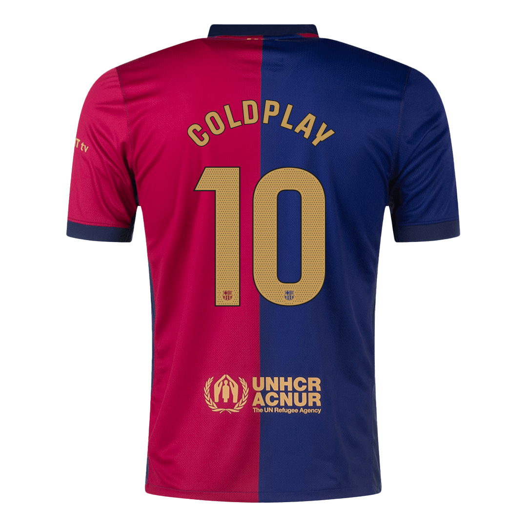 [Super kakovost] Barcelona COLDPLAY #10 Domača moška nogometna majica 2024/25 - COLDPLAY