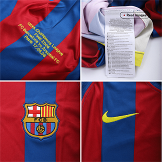 Retro nogometna majica Barcelona Home 2005/06 - rdeča in modra
