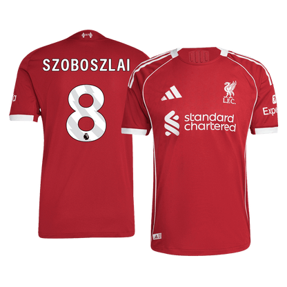 Liverpool Nogometni dres Domači 2025/26 Authentic SZOBOSZLAI #8