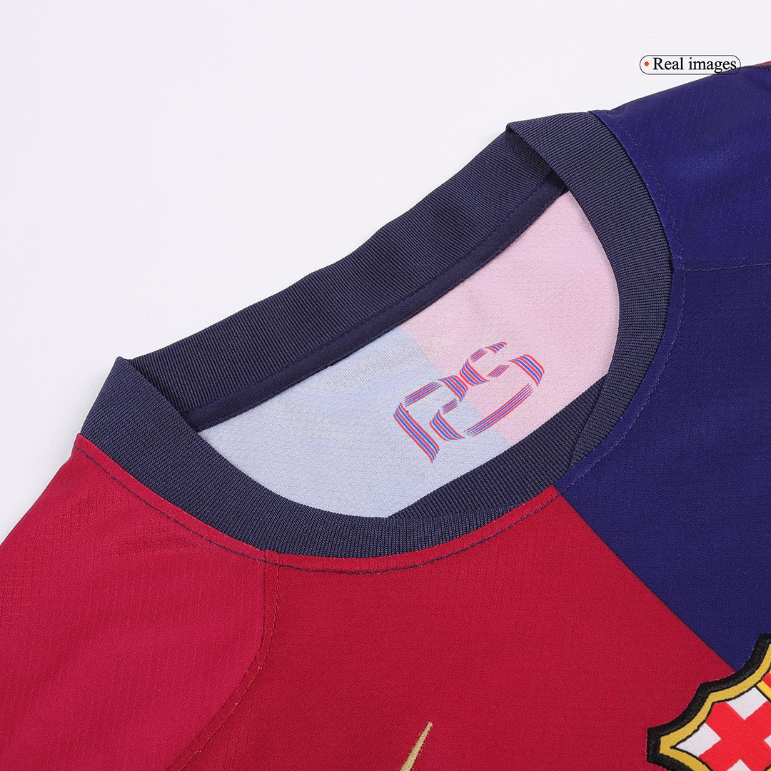 [Super kakovost] moška nogometna majica Barcelona LAMINE YAMAL #19 Home 2024/25 - logotip Spotify brez besedila
