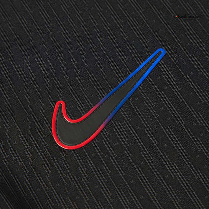 LAMINE YAMAL #19 Authentic Barcelona gostujoča nogometna majica 2024/25 črna - logotip Spotify brez besedila