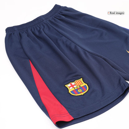 Barcelona 2024/25 Domača nogometna majica za otroke (majica in kratke hlače) rdeča in modra