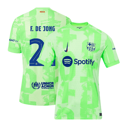 Avtentični nogometni dres F.DE JONG #21 Barcelona Third Away 2024/25 - UCL