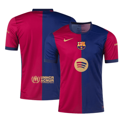 [Super kakovost] moška nogometna majica Barcelona Home 2024/25 – logotip Spotify brez besedila