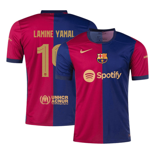 [Super kakovost] Barcelona LAMINE YAMAL #19 domači moški nogometni dres 2024/25 UCL