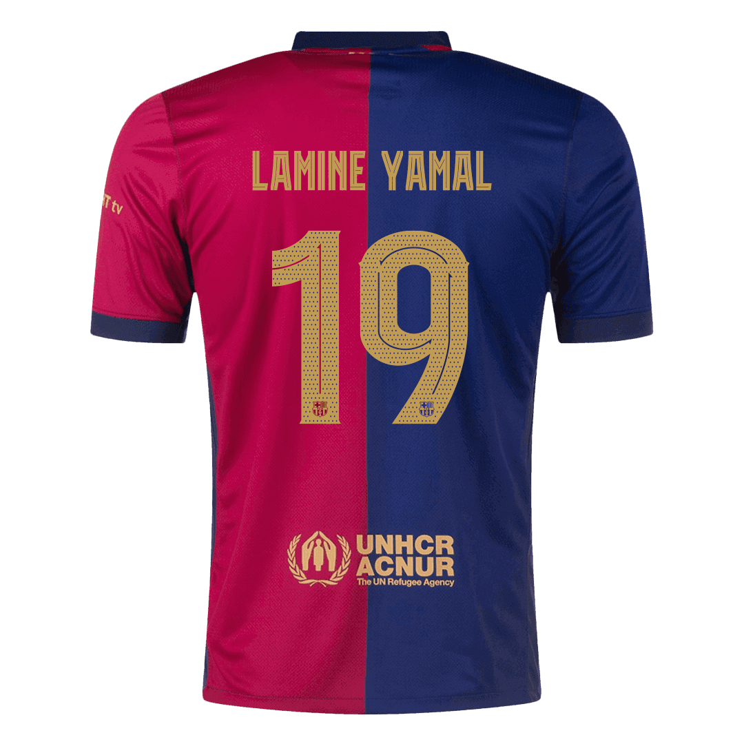 [Super kakovost] Barcelona LAMINE YAMAL #19 domači moški nogometni dres 2024/25 UCL