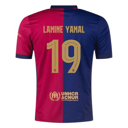 [Super kakovost] Barcelona LAMINE YAMAL #19 domači moški nogometni dres 2024/25 UCL