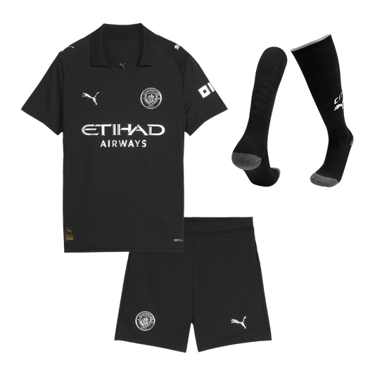 Dětská Gostujoči Fotbalová Souprava Manchester City 2025/26