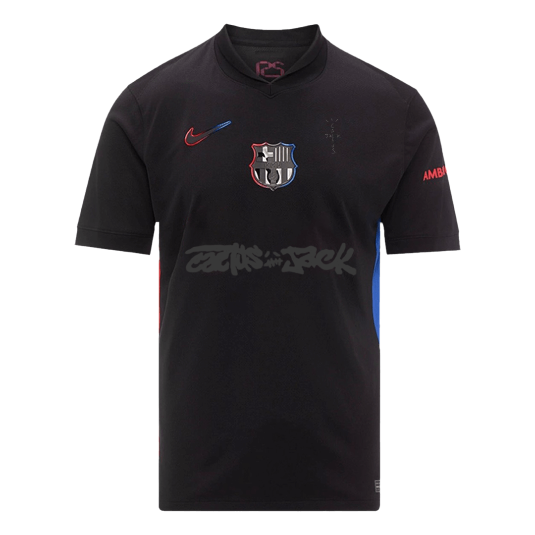 Črna gostujoča majica Barcelona X Travis Scott 2024/25